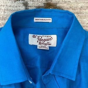 Penguin linen men shirt
